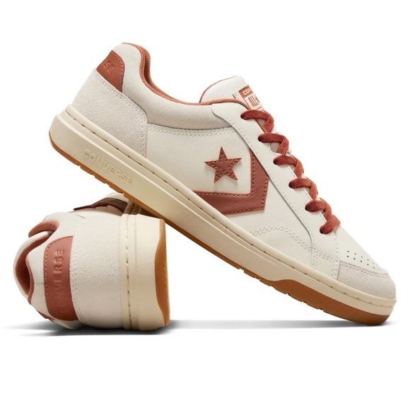 Converse Pro Blaze Classic Leather & Suede sneakers egret in a nutshell  8.5 NWT - Picture 5 of 10